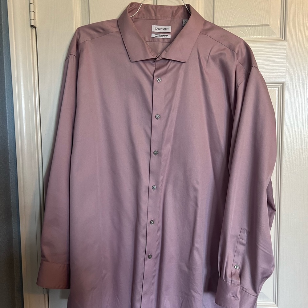 Calvin Klein Men's Mauve Dress Shirt